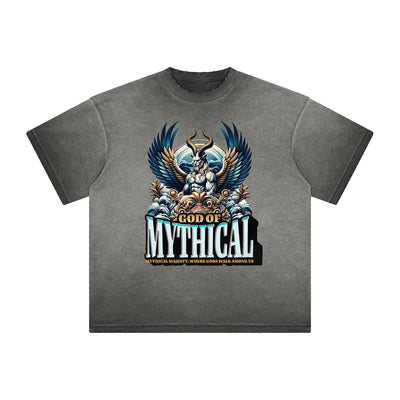 Thick Faded Gods & Faith Graphic Tee