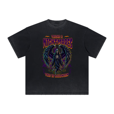 Thick Faded Fallen Angel Graphic T Shirt