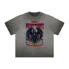 Vintage Frayed Fallen Angel Pattern Tee