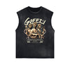Frayed Edge Fallen Angel Graphic Tank Top