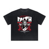 Thick Faded Fallen Angel Graphic T Shirt