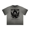 Vintage Frayed Fallen Angel Pattern Tee
