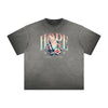 Thick Faded Floral Graphic T Shirt
