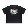 Vintage Frayed Floral Pattern Tee