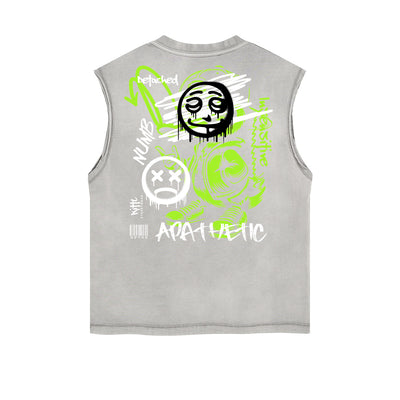 Frayed Edge Graffiti Graphic Tank
