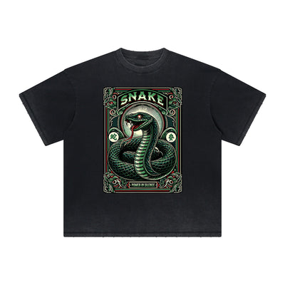 Thick Faded Chinese Zodiac Graphic T Shirt