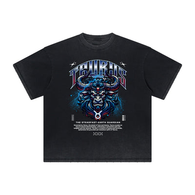 Thick Faded Chinese Zodiac Graphic T Shirt