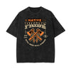 Washed Retro Revival Graphic Cotton Tee