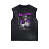 Frayed Edge Abstract Art Graphic Tank Top