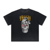 Thick Faded Abstract Art Graphic T Shirt