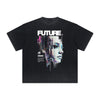 Thick Faded Abstract Art Graphic T Shirt