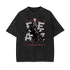 Washed Abstract Art Graphic Cotton Tee