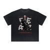 Thick Faded Abstract Art Graphic T Shirt