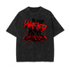 Washed Abstract Art Graphic Cotton Tee