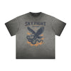 Thick Faded Snake Graphic T Shirt