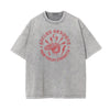 Stone Wash Snake Pattern T Shirt