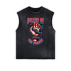 Frayed Edge Snake Graphic Tank Top
