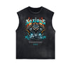 Frayed Edge Snake Graphic Tank Top