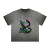 Thick Faded Snake Graphic T Shirt