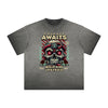 Thick Faded Snake Graphic T Shirt