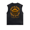 Frayed Edge Jesus Graphic Tank Top