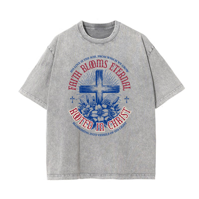 Washed Jesus Graphic Cotton Tee