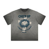 Vintage Frayed Jesus Pattern Tee