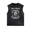 Frayed Edge Jesus Graphic Tank Top