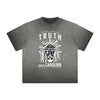 Vintage Frayed Jesus Pattern Tee
