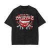Washed Red Lips Graphic Cotton Tee