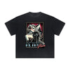 Vintage Frayed Red Lips Pattern Tee