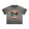 Thick Faded Red Lips Graphic T Shirt