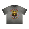 Vintage Frayed Cat Pattern Tee