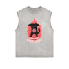 Frayed Edge Cat Graphic Tank Top