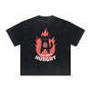 Thick Faded Cat Graphic T Shirt