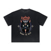Thick Faded Cat Graphic T Shirt