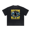 Thick Faded Cat Graphic T Shirt