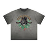 Vintage Frayed Cat Pattern Tee
