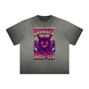 Vintage Frayed Cat Pattern Tee