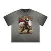 Vintage Frayed Cat Pattern Tee