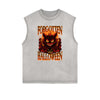 Frayed Edge Cat Graphic Tank Top