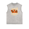 Frayed Edge Tiger Graphic Tank Top