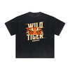 Thick Faded Tiger Graphic T Shirt