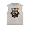 Frayed Edge Tiger Graphic Tank Top