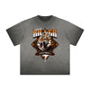 Vintage Frayed Tiger Pattern Tee