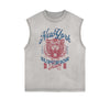 Frayed Edge Tiger Graphic Tank Top