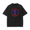 Stone Wash Tiger Pattern T Shirt