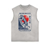 Frayed Edge Tiger Graphic Tank Top
