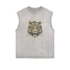 Frayed Edge Tiger Graphic Tank Top