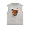 Frayed Edge Tiger Graphic Tank Top